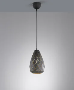 Hängelampen|Bürolampen*Trio Reality Geometrische Pendelleuchte Metall Anthrazit E27 Ø15 cm