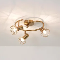 Easylight Geometrischer Spot Metall Retro in Messing vielseitig MIA< Retro Lampen|Küchenlampen