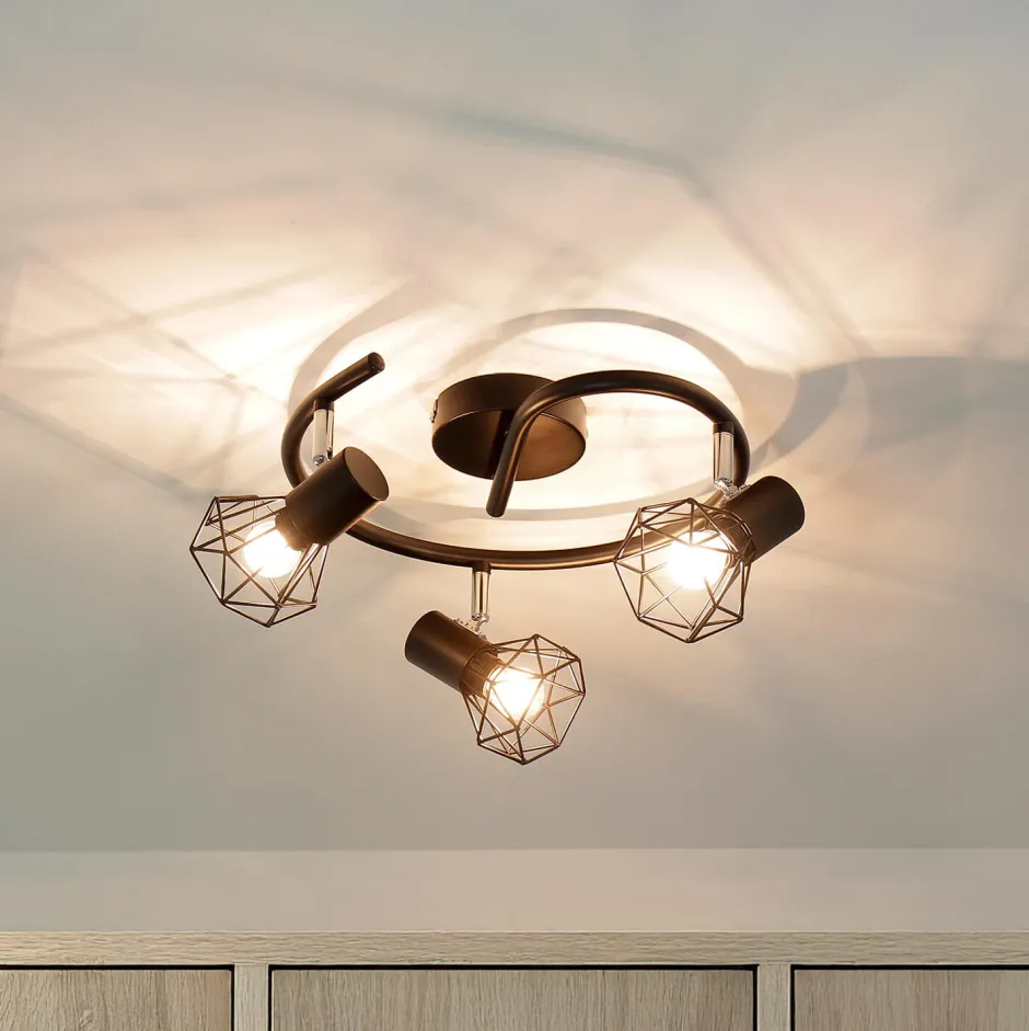 Easylight Geometrischer Spot Schwarz Metall Retro vielseitig MIA< Moderne Lampen|Küchenlampen