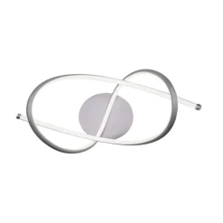 Just Light Geschwungene LED Deckenlampe in Stahl 3000 K warmweiß< Deckenleuchten|Flurlampen