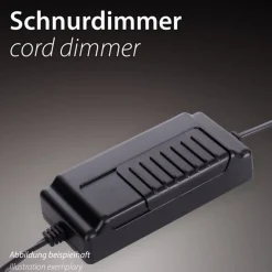 Wohnzimmerlampen|Schlafzimmer Lampen*Paul Neuhaus Geschwungene LED Tischlampe in Silber Metall dimmbar