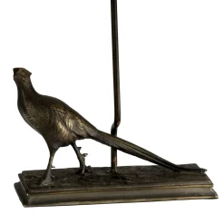 Wohnzimmerlampen*Elstead Gestell für Tischlampe E27 in Bronze antik Resin Fasan