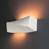 Sollux Gipslampe Wand Weiß bemalbar Up Down E27 dekorativ< Wohnzimmerlampen|Gipsleuchten