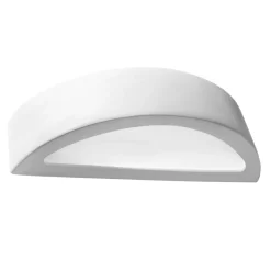 Sollux Gipslampe Weiß Bemalbar elegantes Licht E27 ORION< Gipsleuchten|Küchenlampen