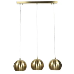 Designerlampen|Retro Lampen*Invicta Interior Glanzvolle Hängelampe MIRRI Gold Retro Esstisch