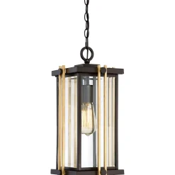 Moderne Lampen|Rustikale Lampen*Elstead Glanzvolle Pendellampe GORDON außen Modern Design