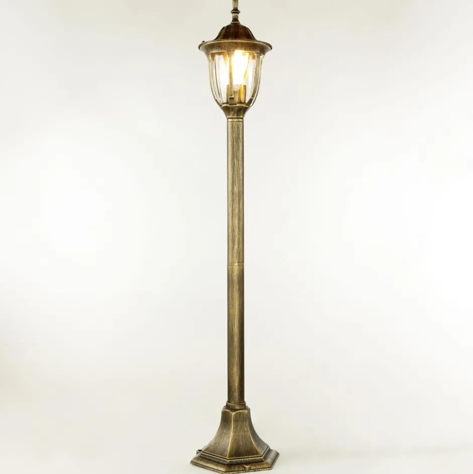 Rabalux Gold Antike Wegeleuchte MILANO 1m hoch rustikal< Rustikale Lampen|Rustikale Außenleuchten