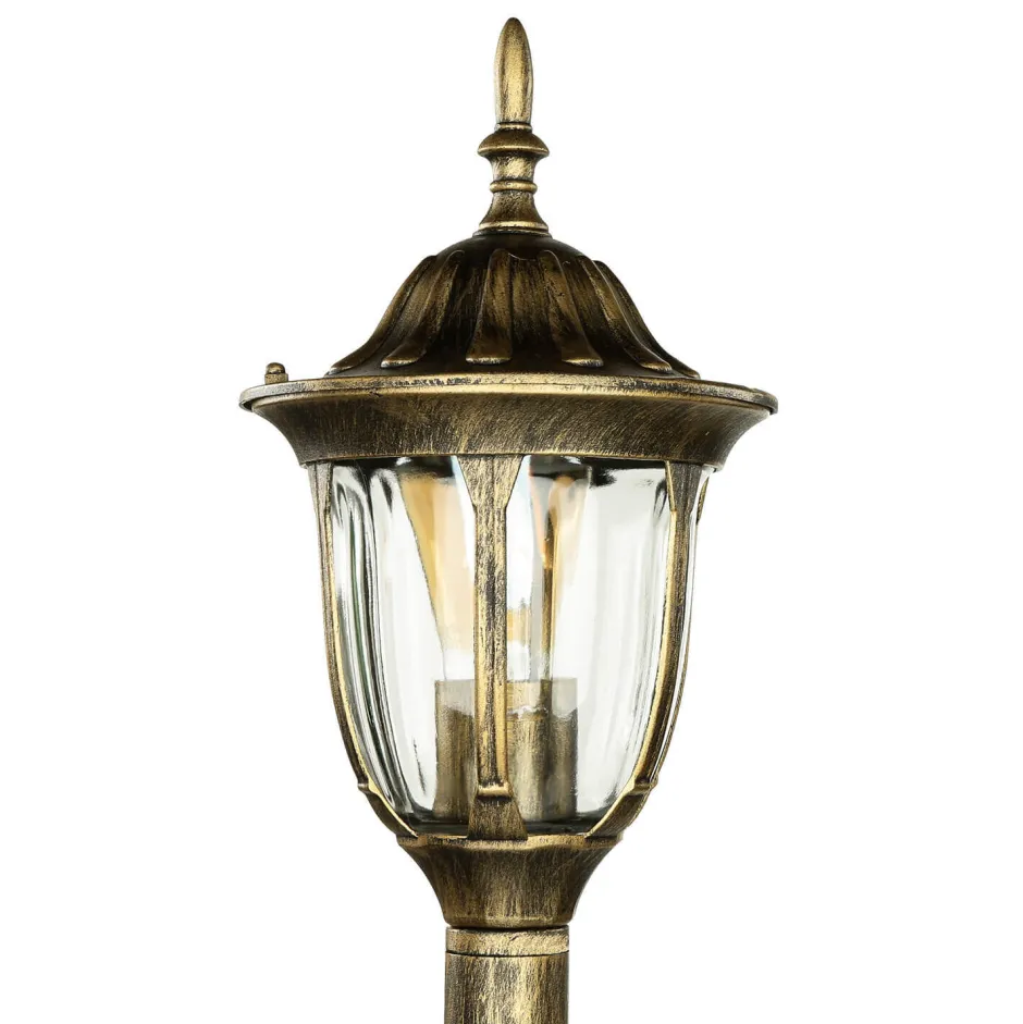 Rabalux Gold Antike Wegeleuchte MILANO 1m hoch rustikal< Rustikale Lampen|Rustikale Außenleuchten