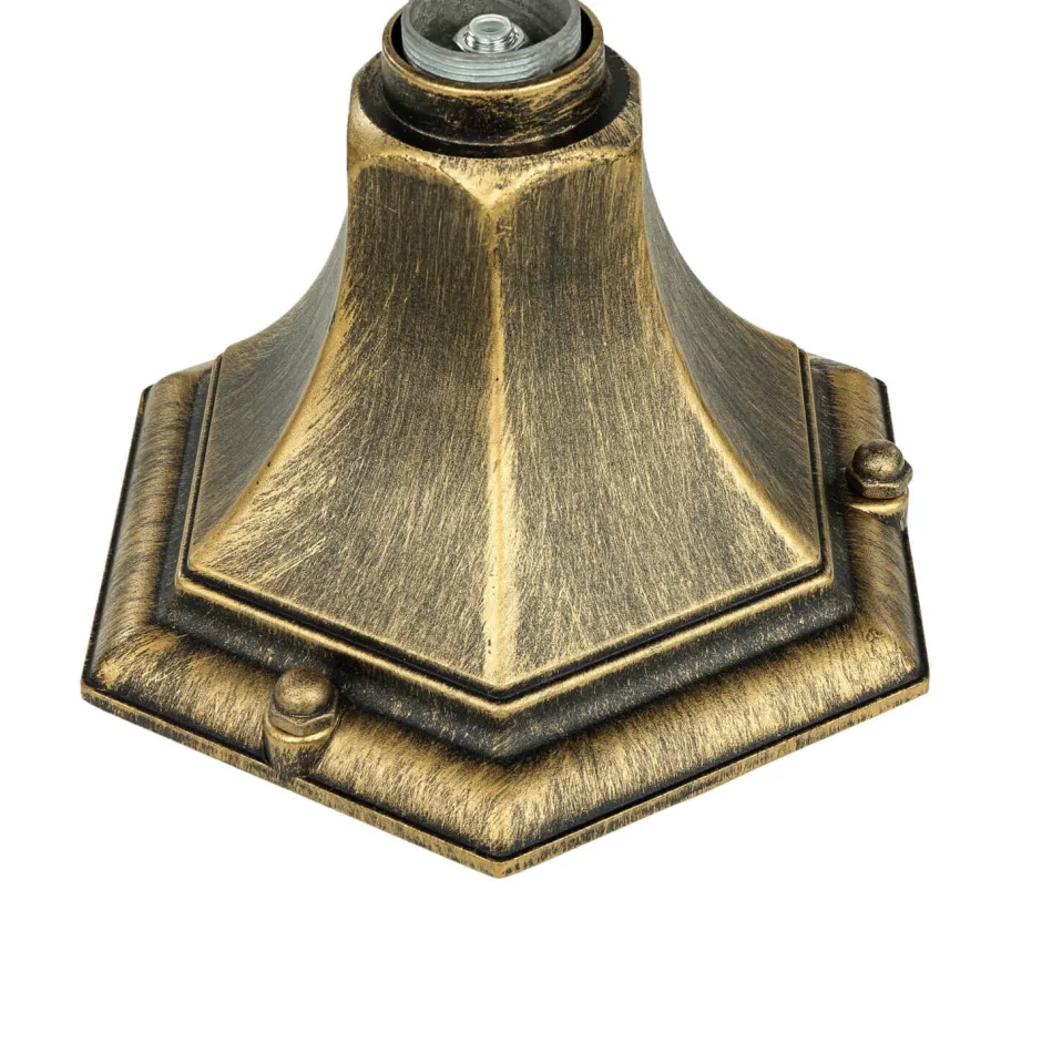 Rabalux Gold Antike Wegeleuchte MILANO 1m hoch rustikal< Rustikale Lampen|Rustikale Außenleuchten