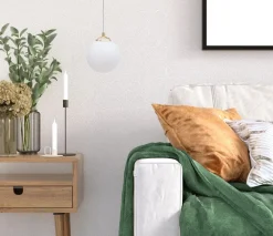 Belis Goldene Deckenleuchte Glas blendarm Ø12 cm E27 Metall< Bürolampen|Wohnzimmerlampen