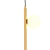 Jupiter Goldene Hängelampe Messing Glas blendarm G9 L:22,5 cm< Bürolampen|Schlafzimmer Lampen