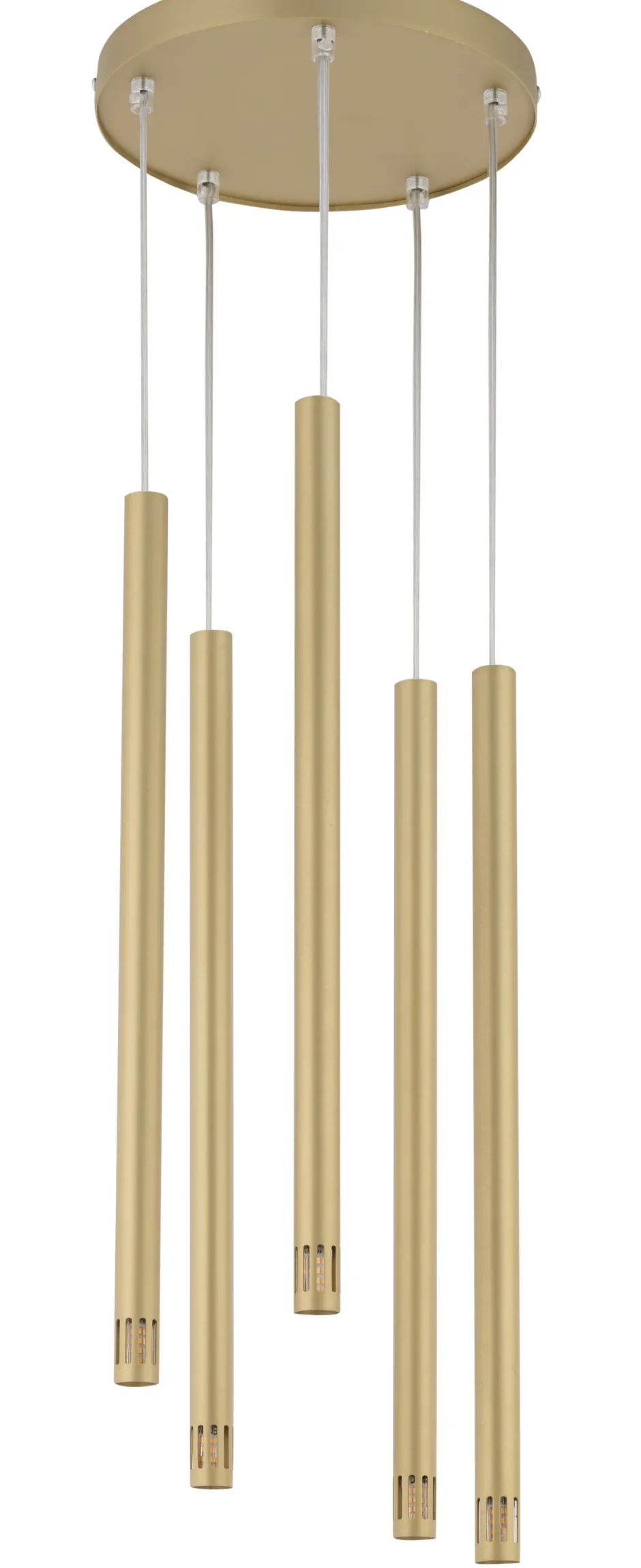 Hängelampen|Moderne Lampen*Sigma Goldene Hängelampe Metall Zylinder Modern 5-flmg rund