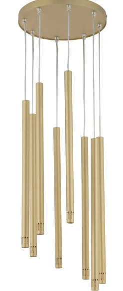 Hängelampen|Moderne Lampen*Sigma Goldene Hängelampe Modern Metall 8-flammig G9 Zylinder