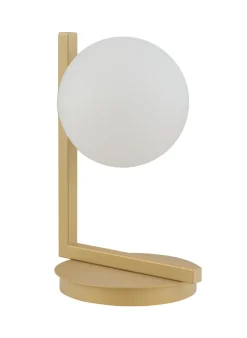 Sigma Goldene Nachttischlampe Metall Glas 27 cm G9 blendarm< Tischlampen|Moderne Lampen