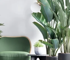 Wohnzimmerlampen|Metall Lampen*Belis Goldene Pendelleuchte Glas blendarm L:15 cm E27 Metall