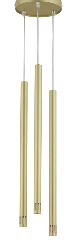 Hängelampen|Moderne Lampen*Sigma Goldene Pendelleuchte Metall Zylinder G9 Mehrflammig