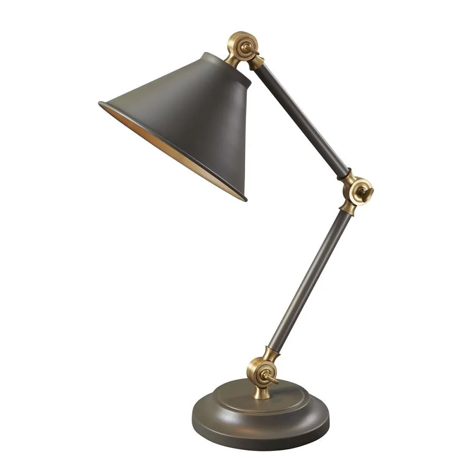 Elstead Graue Schreibtischlampe Büro Gelenke E27 IAOLIA< Schreibtischlampen|Bürolampen