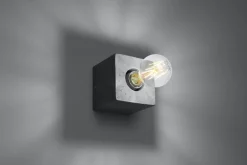 Sollux Graue Wandleuchte Beton eckig Modern dekorativ LABERIA< Flurlampen|Wandleuchten