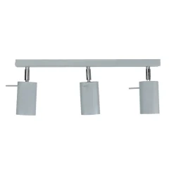 Moderne Lampen|Küchenlampen*Sollux Grauer Deckenstrahler Metall L:45cm 3x GU10 vielseitig