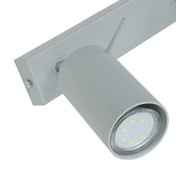 Moderne Lampen|Küchenlampen*Sollux Grauer Deckenstrahler Metall L:45cm 3x GU10 vielseitig