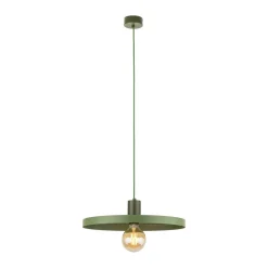 TK Lighting Grüne Hängelampe E27 Ø40 cm rund Vintage Metall< Hängelampen|Bürolampen