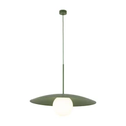TK Lighting Grüne Hängelampe Glaskugel blendarm E27 Ø65 cm wohnlich< Hängelampen|Bürolampen