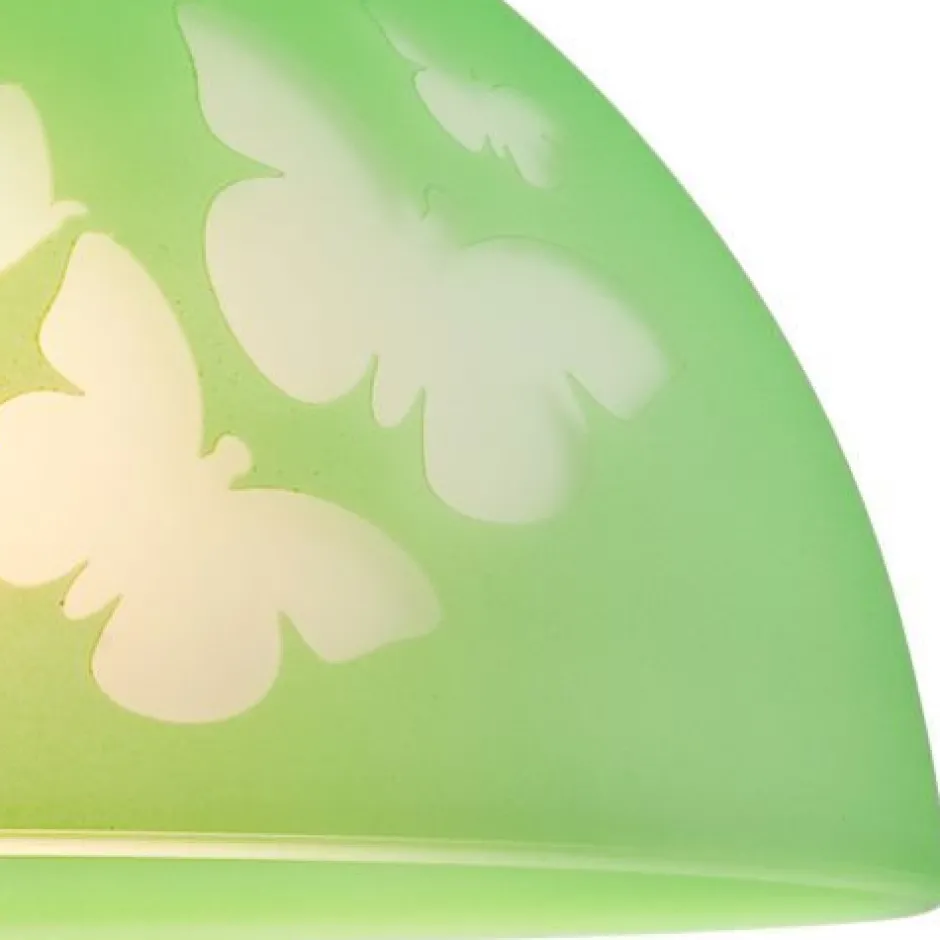 Lamkur Grüne Kinderzimmerlampe rund Mädchen farbenfroh<Kinder Kinderzimmerlampen|Kinderlampen