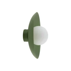 TK Lighting Grüne Wandlampe Glaskugel blendarm G9 B:28 cm wohnlich< Wandleuchten|Flurlampen