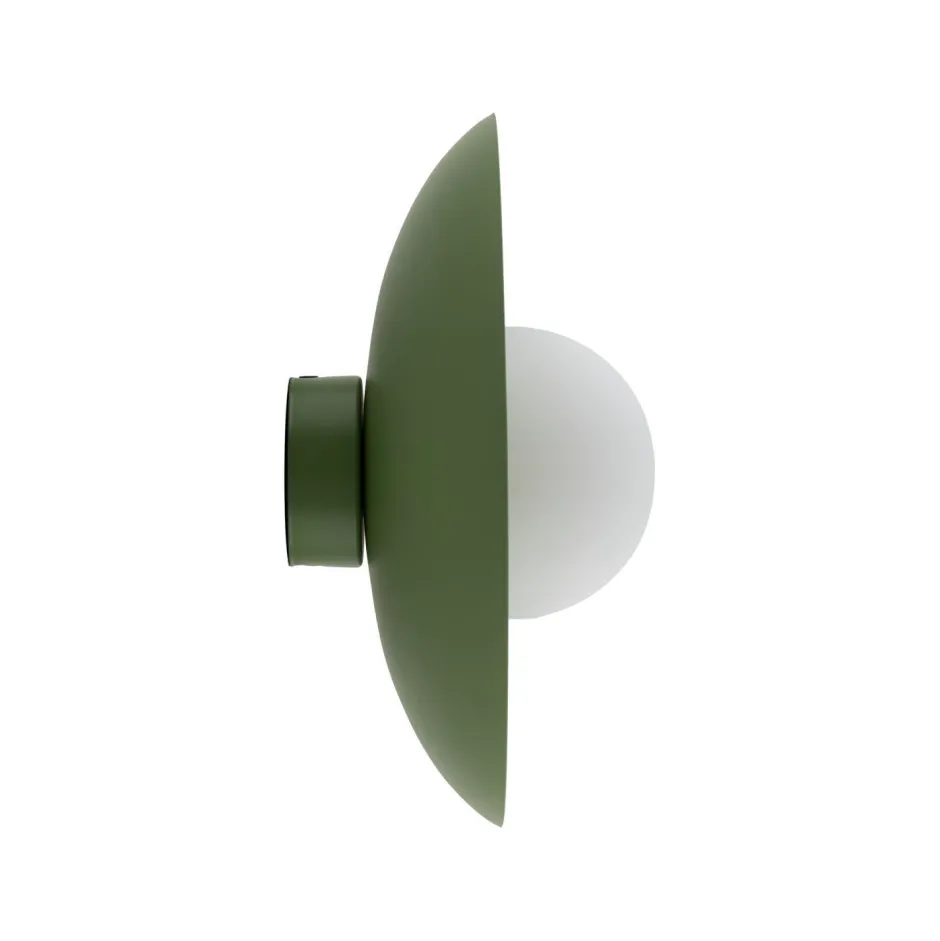 TK Lighting Grüne Wandlampe Glaskugel blendarm G9 B:28 cm wohnlich< Wandleuchten|Flurlampen