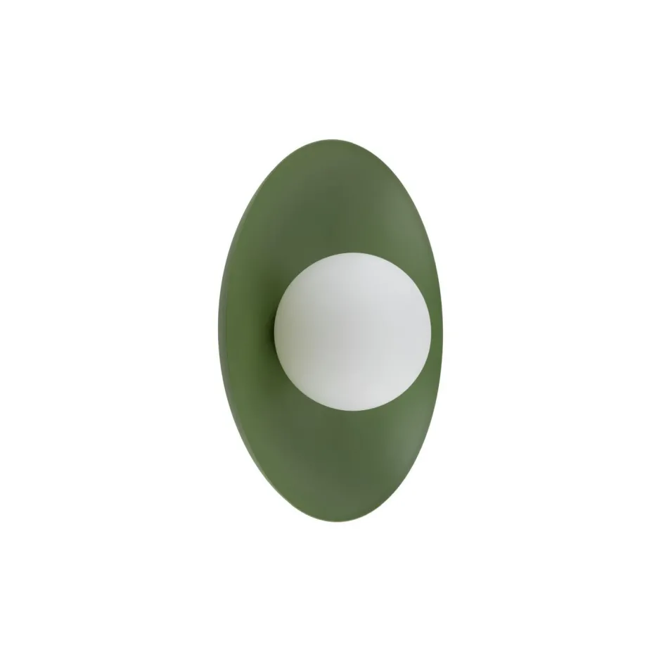 TK Lighting Grüne Wandlampe Glaskugel blendarm G9 B:28 cm wohnlich< Wandleuchten|Flurlampen