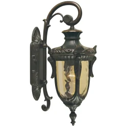 Rustikale Lampen|Vintage Lampen*Elstead Große Außenwandleuchte in Bronze antik H:52cm AMY