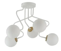 Deckenleuchten|Kugellampen*Sigma Große Deckenlampe Glas Metall blendarm G9 B:53 cm