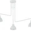 Deckenleuchten|Moderne Lampen*Sigma Große Deckenleuchte Weiß Metall 3-flammig E27 L:93 cm