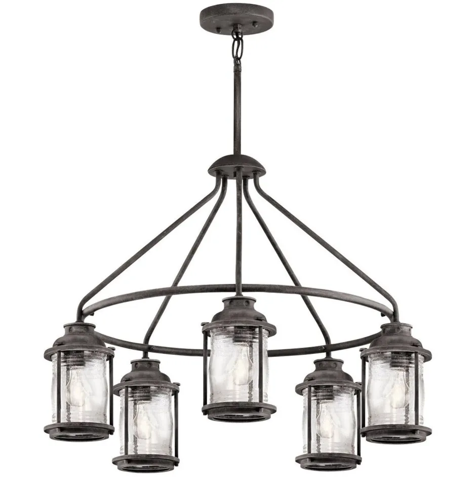 Elstead Große Hängeleuchte außen Ø66cm dekorativ LIETUS< Gartenlaternen|Vintage Lampen