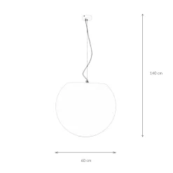 Nowodvorski Große Hängeleuchte für Außen in Weiß Ø60cm< Moderne Lampen|Hängeleuchten Außen