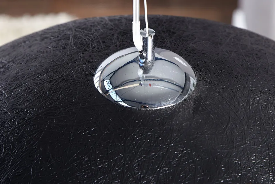 Invicta Interior große Hängeleuchte rund Ø70cm Modern Design schwarz< Hängelampen|Esszimmer Lampen