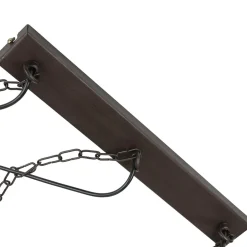 Luminex Große Hängeleuchte 3xE27 L:72cm Echt Holz HAKON< Wohnzimmerlampen|Holzlampen