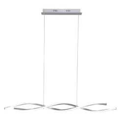 Hängelampen|Bürolampen*Paul Neuhaus Große LED Hängelampe in Stahl 110 cm 3000 K dimmbar