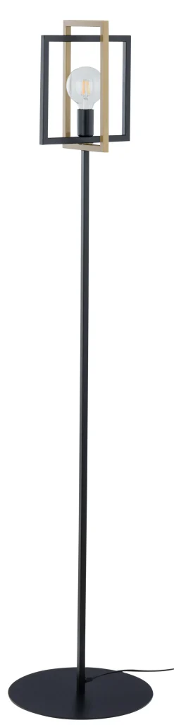 Moderne Lampen|Stehlampen*Sigma Große Stehlampe Schwarz Metall 161 cm E27 stylisch