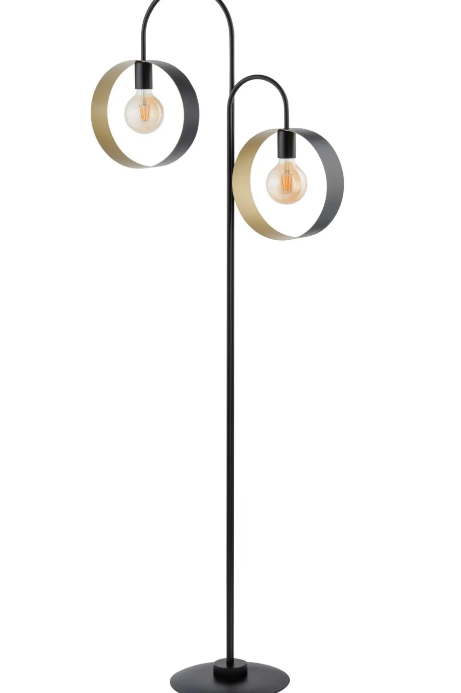 Moderne Lampen|Designerlampen*Sigma Große Stehleuchte Gold Schwarz E27 164 cm dekorativ