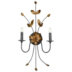 Elstead Große Wandlampe YULSHA 91cm hoch Floral Rustikal< Wandleuchten|Florale Lampen