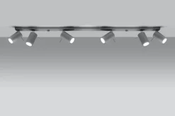 Sollux Großer Deckenstrahler ETNA 120 cm lang Metall 6x< Wohnzimmerlampen|Moderne Lampen