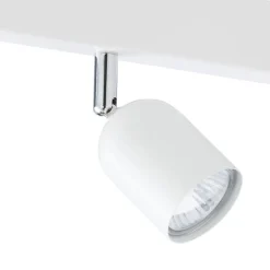 Deckenleuchten|Flurlampen*TK Lighting Großer Deckenstrahler Weiß Metall 6-flammig 127 cm lang