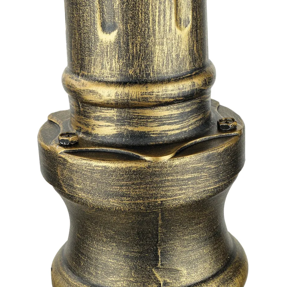 Easylight Großer Kandelaber BREST Gold Antik 3xE27 2,1m hoch< Rustikale Lampen|Wegeleuchten