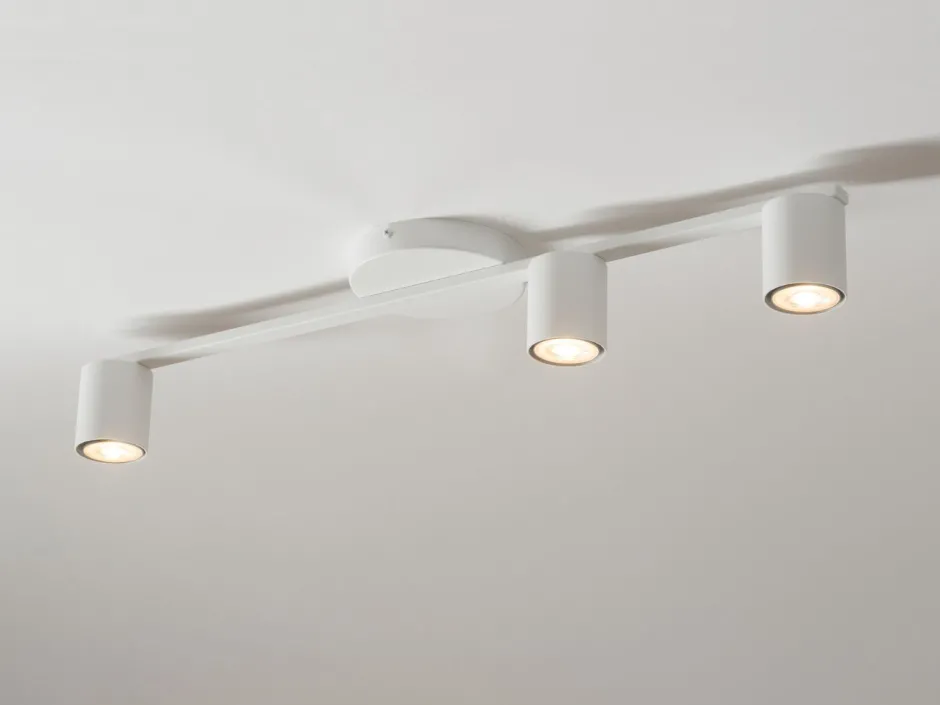 Sigma GU10 Deckenleuchte 3-flammig Metall Weiß 70 cm lang< Deckenleuchten|Flurlampen