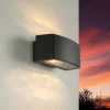 Moderne Lampen|Moderne Außenleuchten*Easylight Halbrunde Außen Wandleuchte Modern in Anthrazit