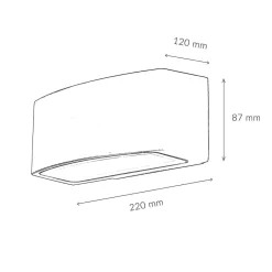 Moderne Lampen|Moderne Außenleuchten*Easylight Halbrunde Außen Wandleuchte Modern in Anthrazit