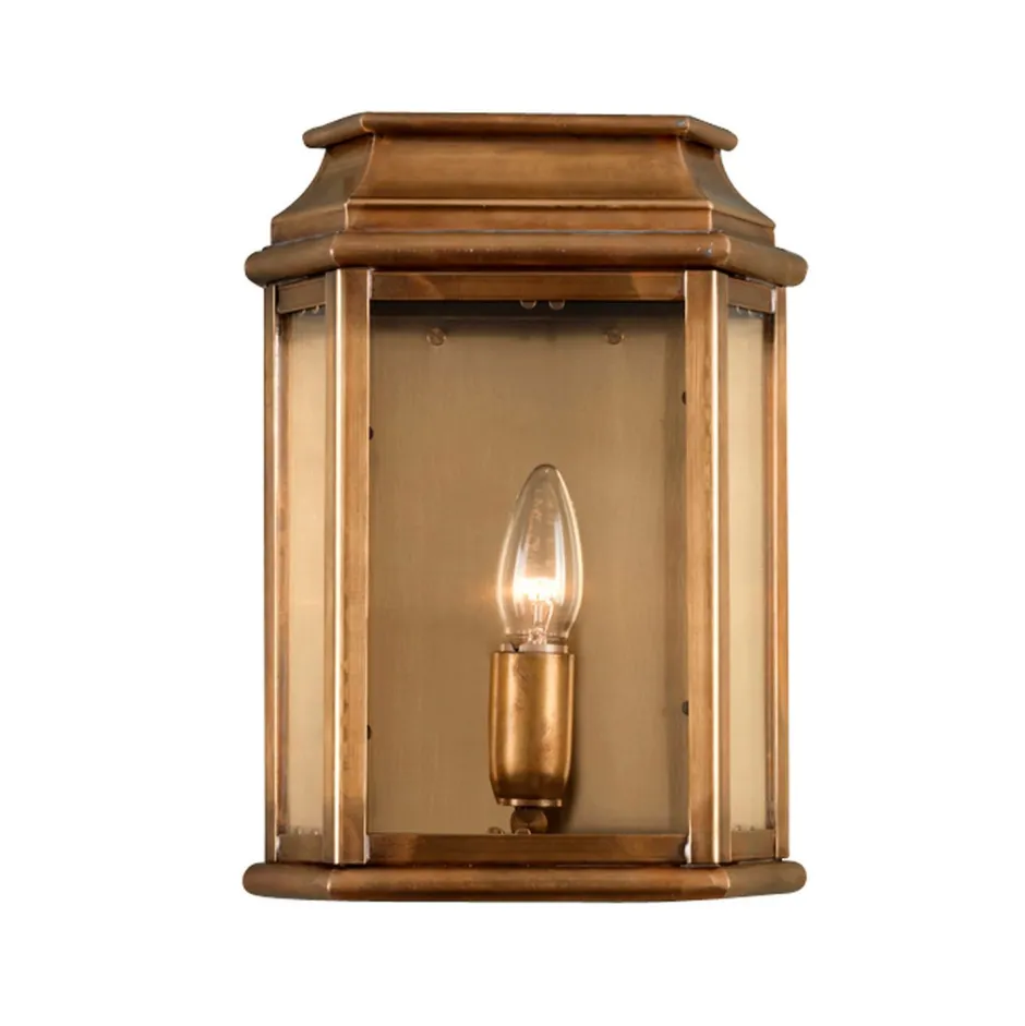 Metall Lampen|Messinglampen*Elstead Handgefertigte Wandlampe SINCLAIR Messing Vintage