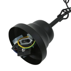 Hängelampen|Esszimmer Lampen*Easylight Höhenverstellbare Hängeleuchte mit Glasschirm rustikal in Weiß