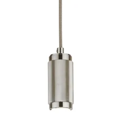 Wohnzimmerlampen|Esszimmer Lampen*Searchlight Hängelampe Aluminium in Silber E27 Ø10 cm Vintage